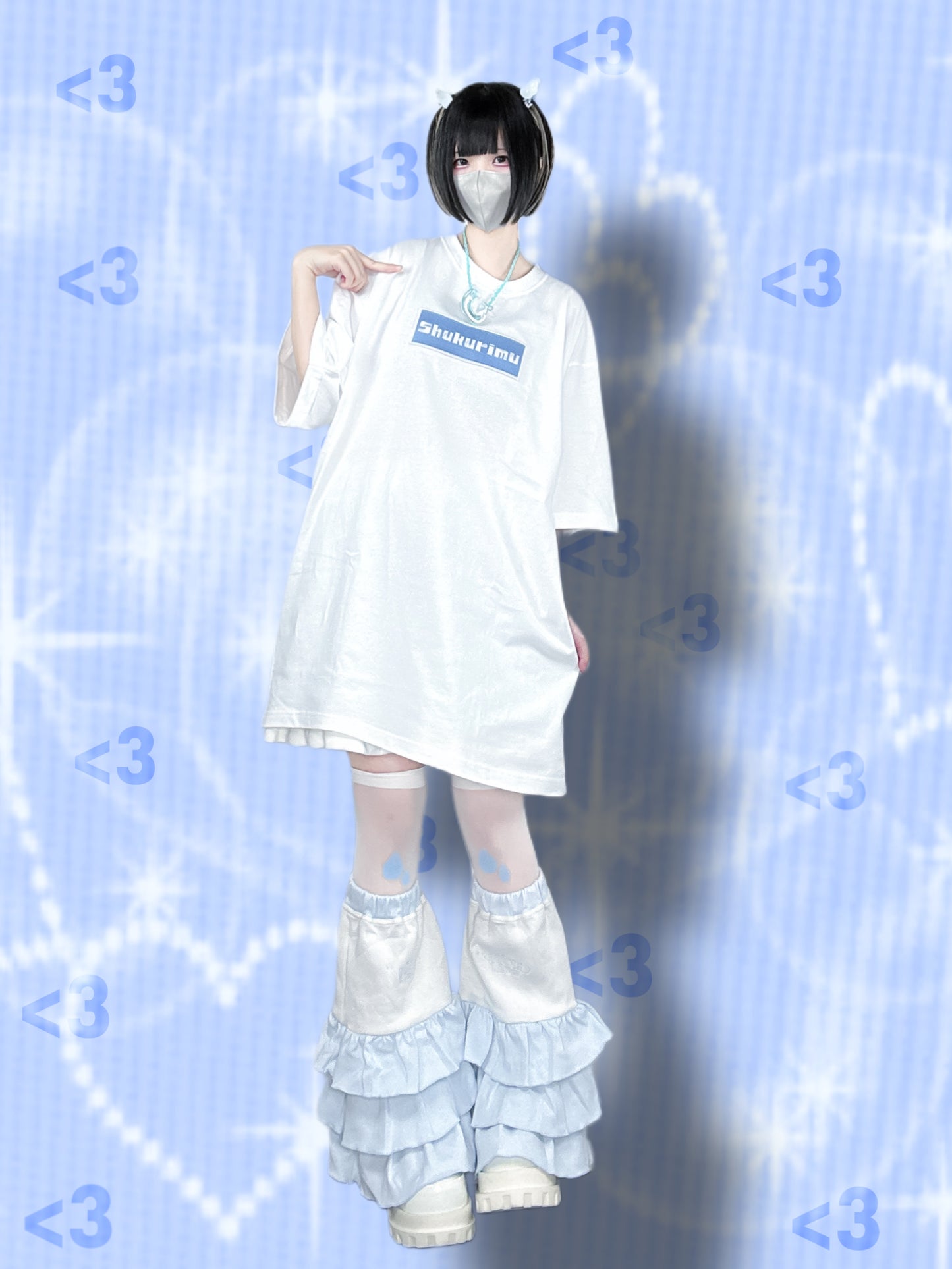 しゅーくりーむで甘々Tシャツ(白)