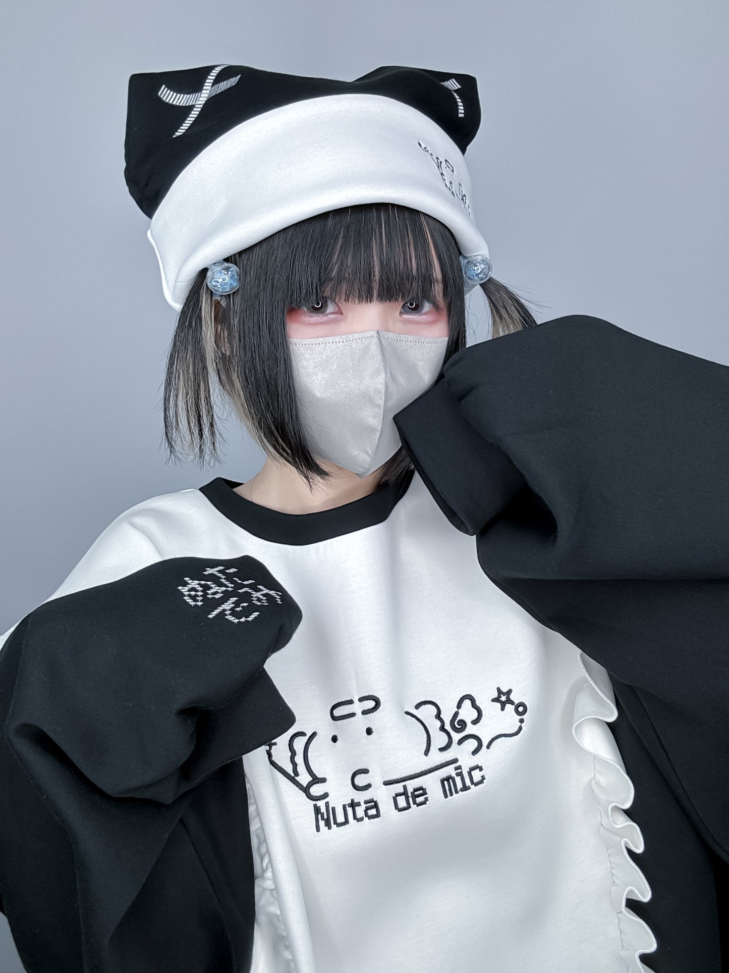 わがままにゃんころお帽子(黒)