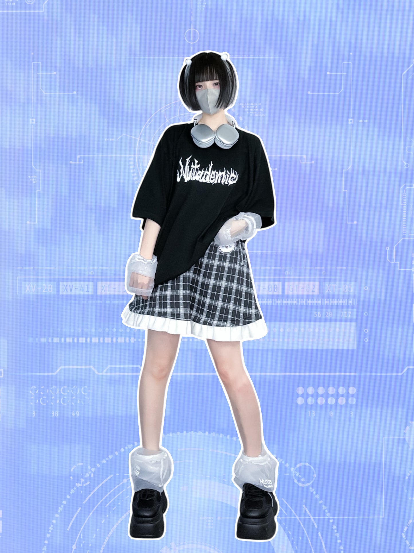 幸福チェックインスカート(黒)