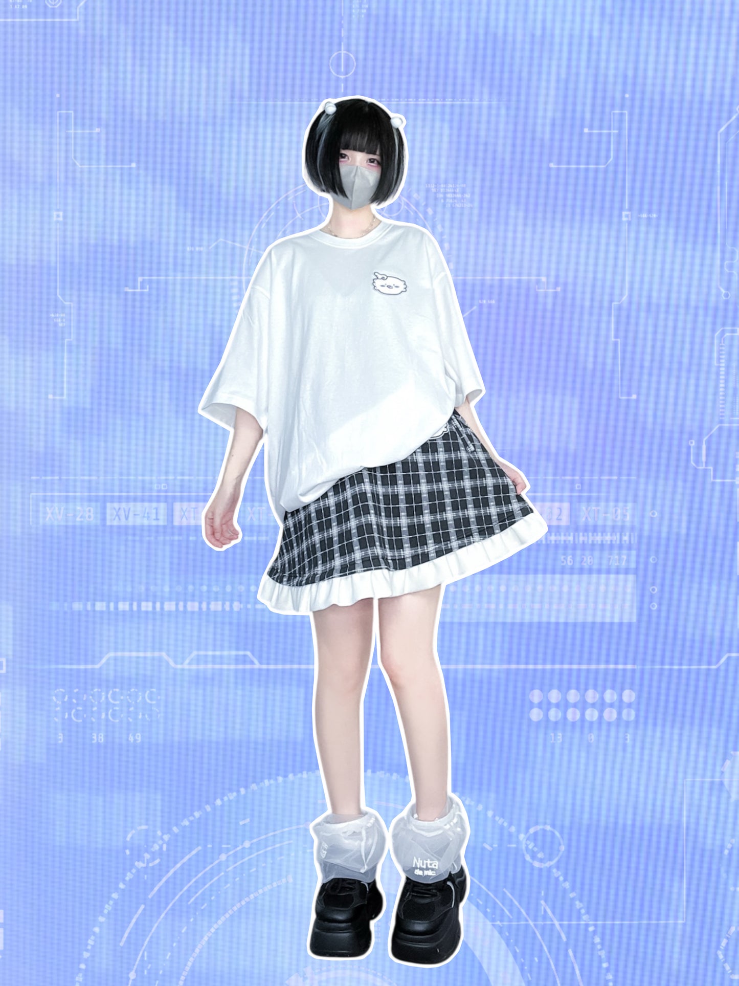 幸福チェックインスカート(黒)