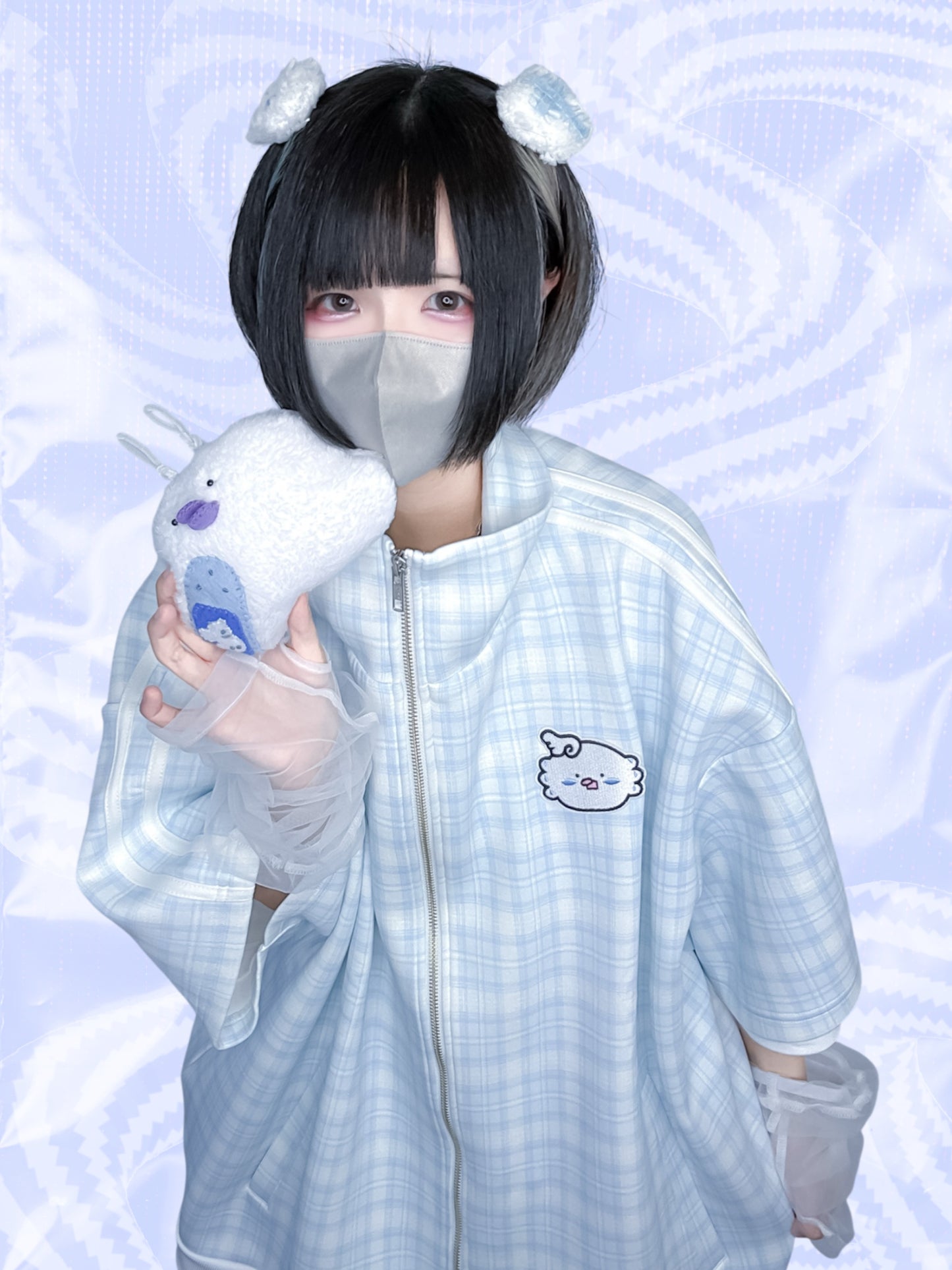 幸福チェックインおジャージ(水色)