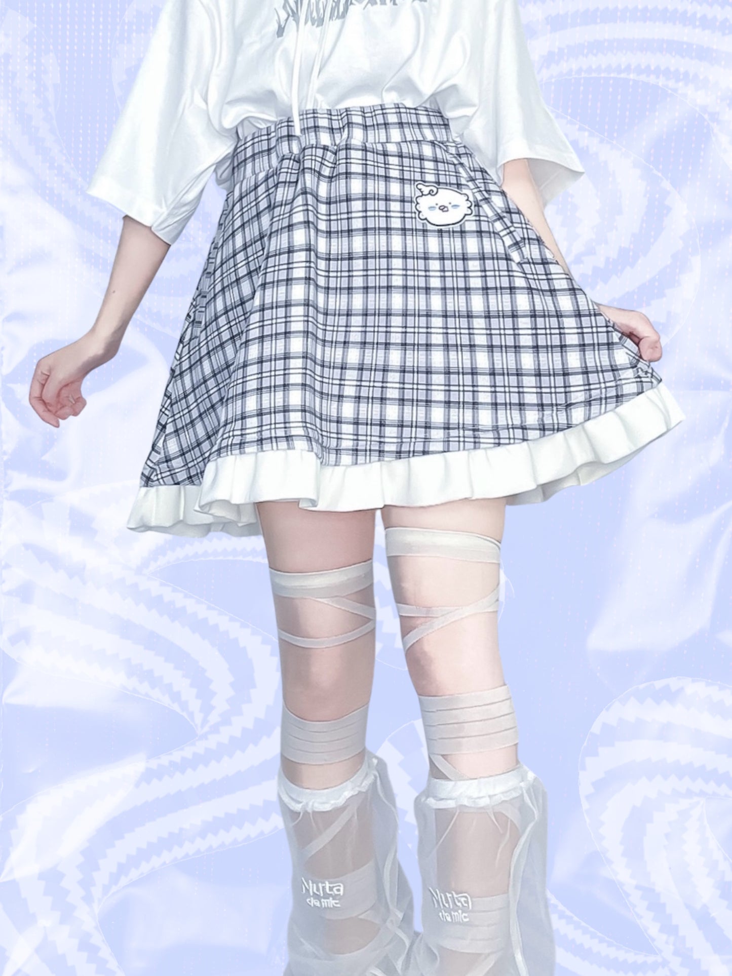 幸福チェックインスカート(グレー)