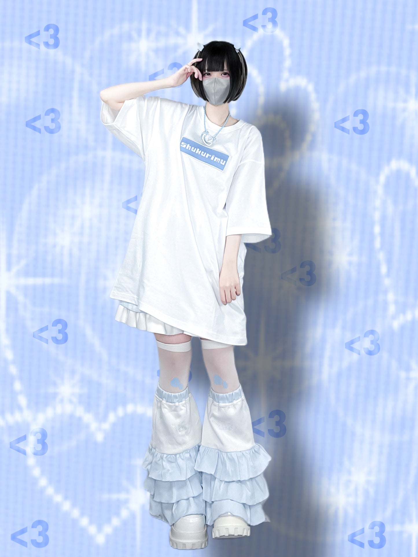 しゅーくりーむで甘々Tシャツ(白)