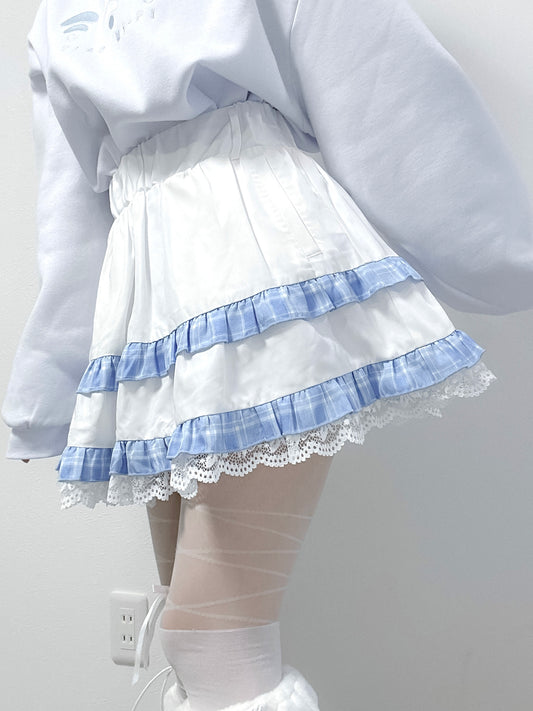 きゅるきゅるふわりんスカート(白)