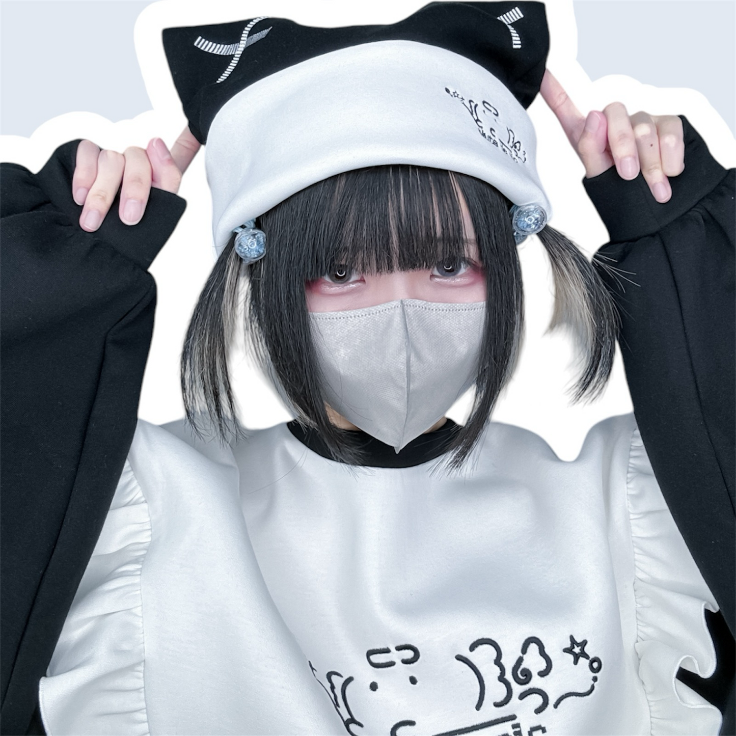 わがままにゃんころお帽子(黒)