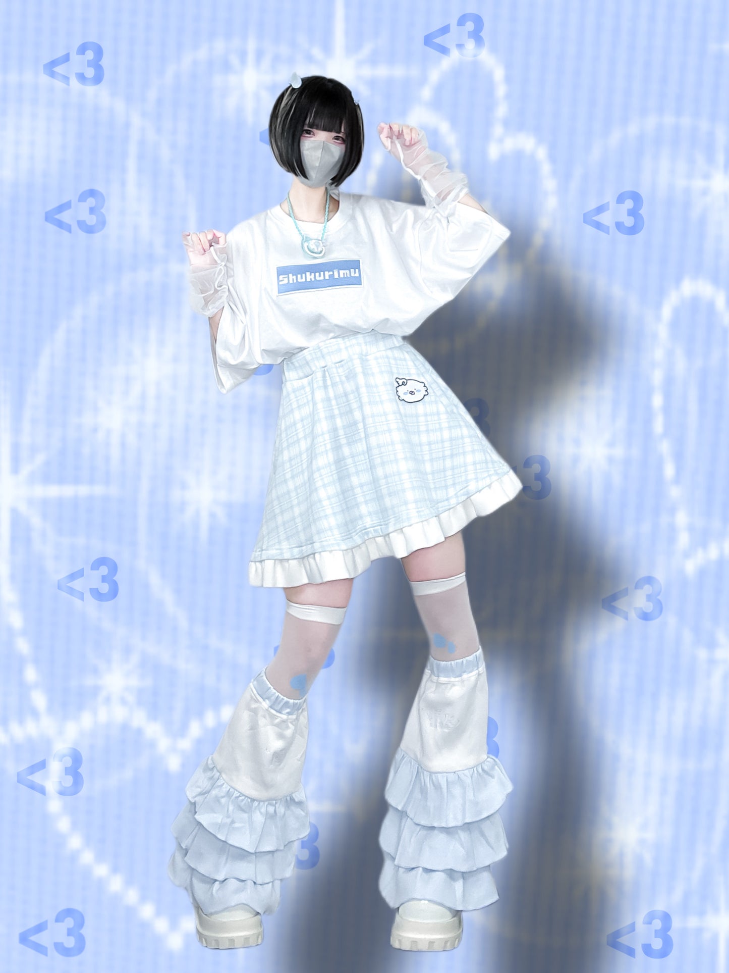 しゅーくりーむで甘々Tシャツ(白)