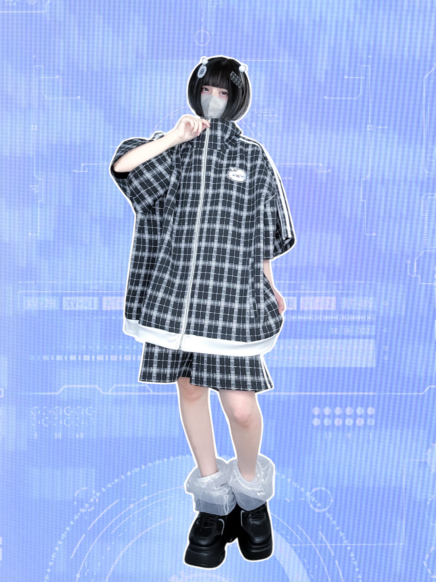 幸福チェックインおジャージ(水色)