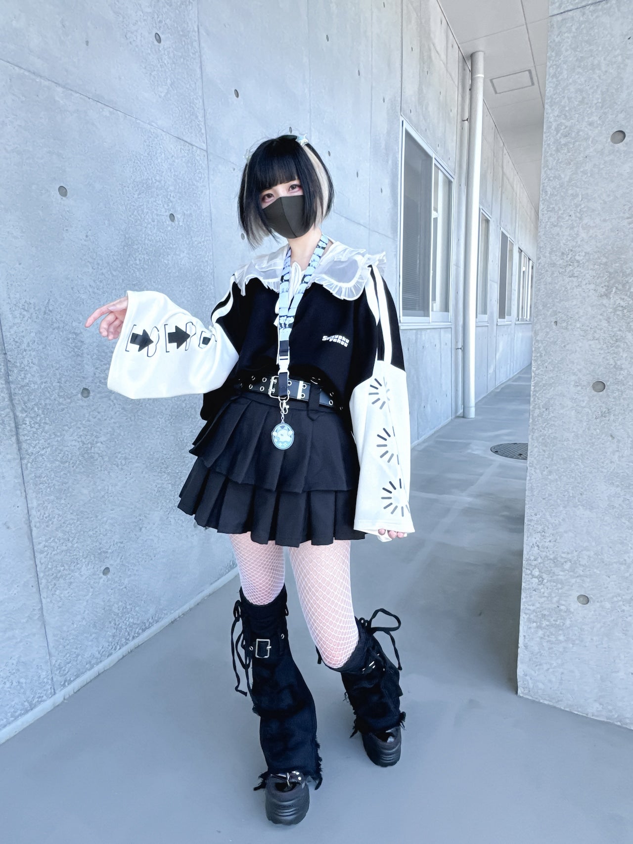幸せ降りそうな振袖おジャージ(黒)