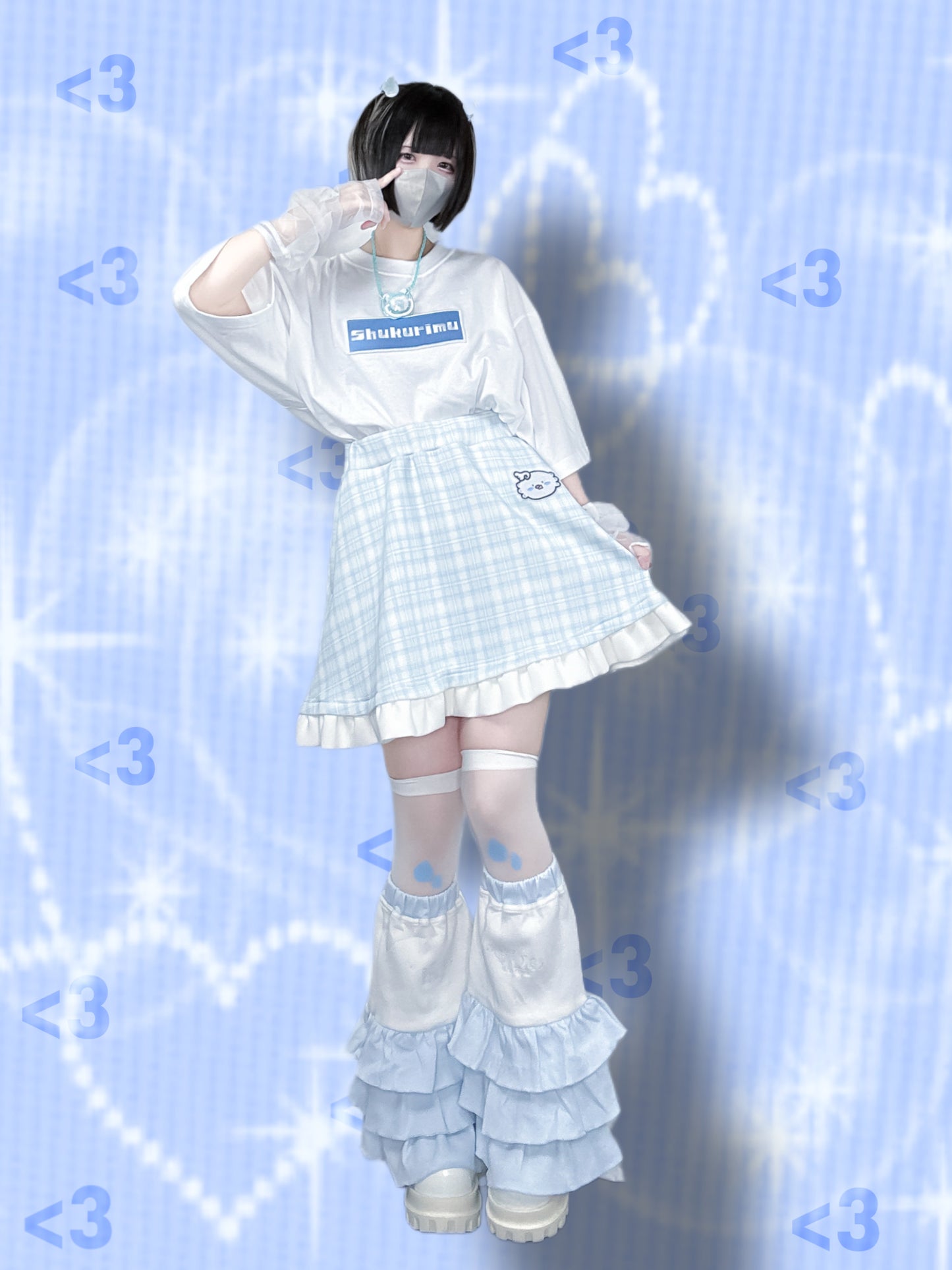 しゅーくりーむで甘々Tシャツ(白)