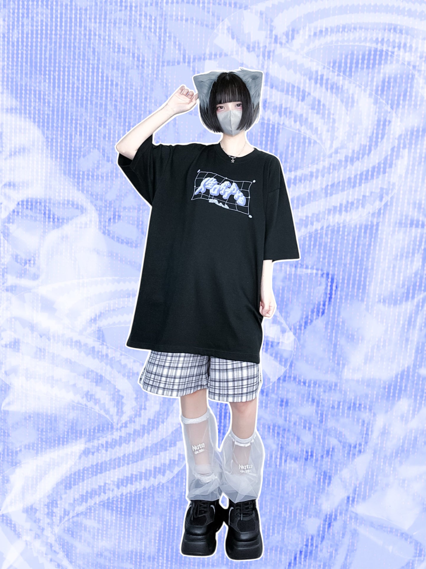 幸福チェックインハーフおパンツ(グレー)