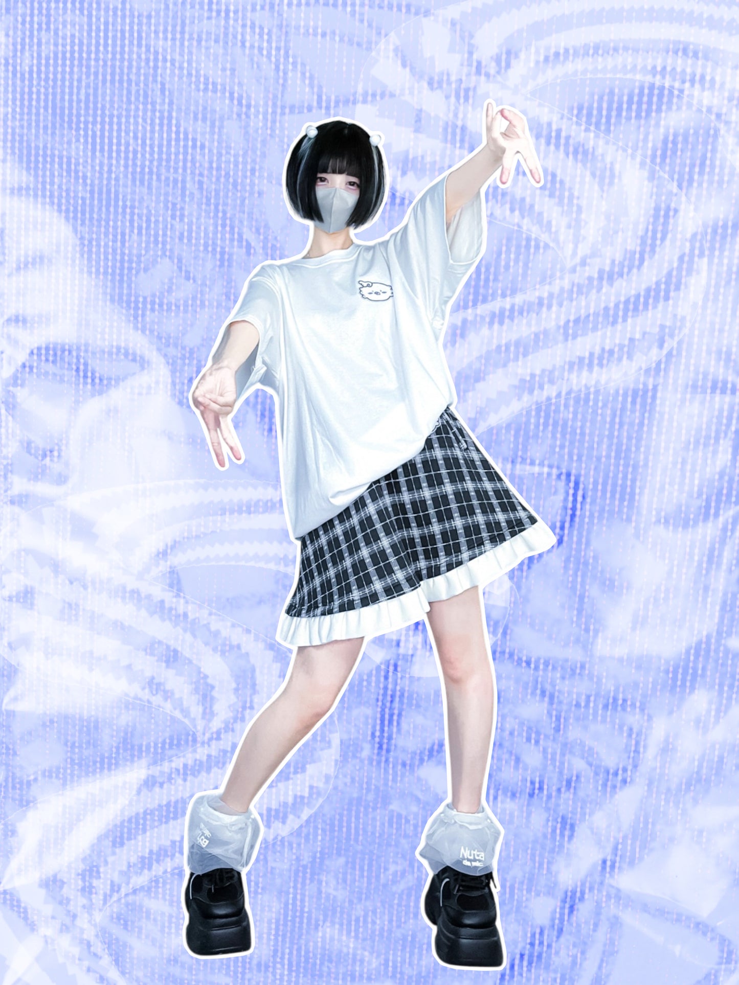 幸福チェックインスカート(黒)