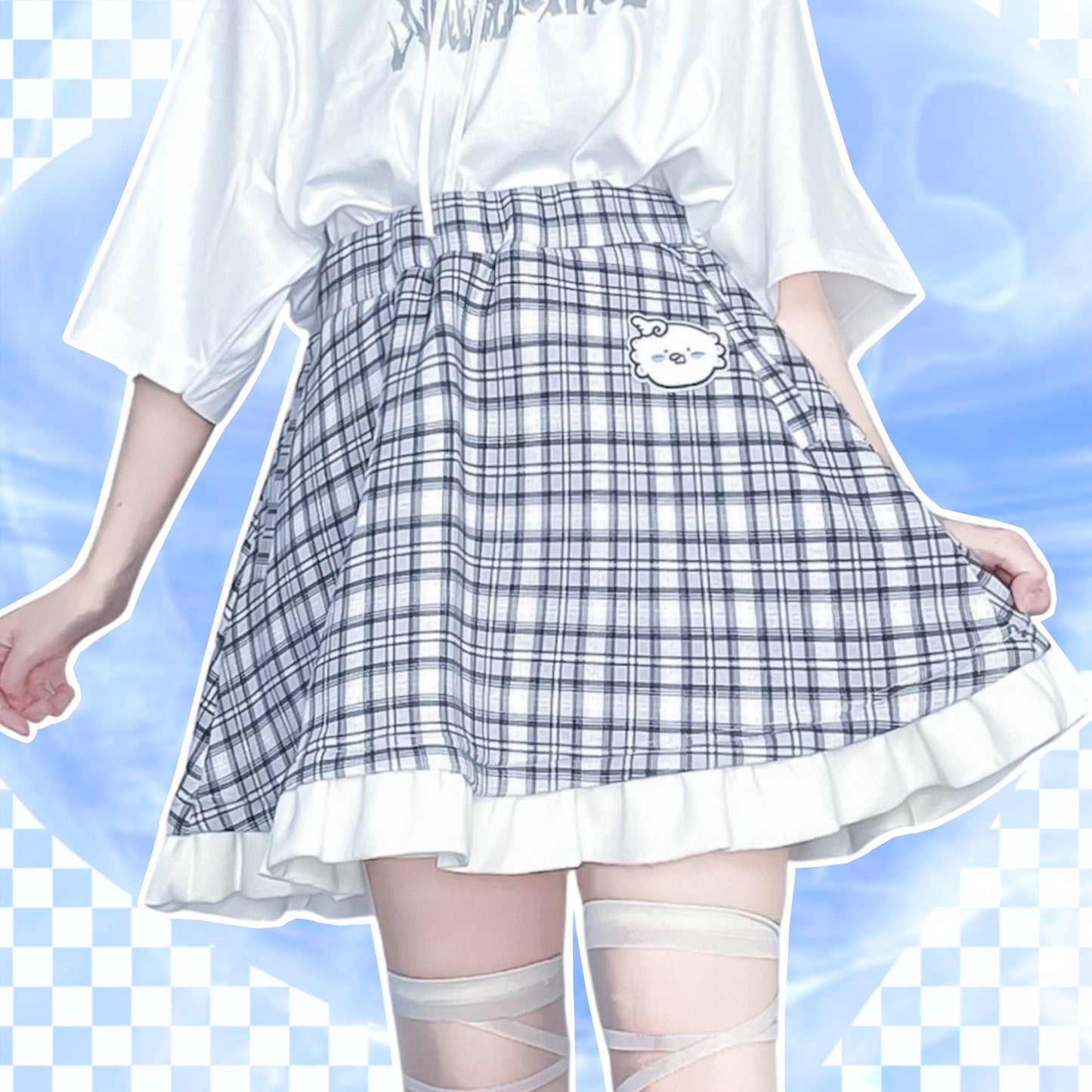 幸福チェックインスカート(グレー)
