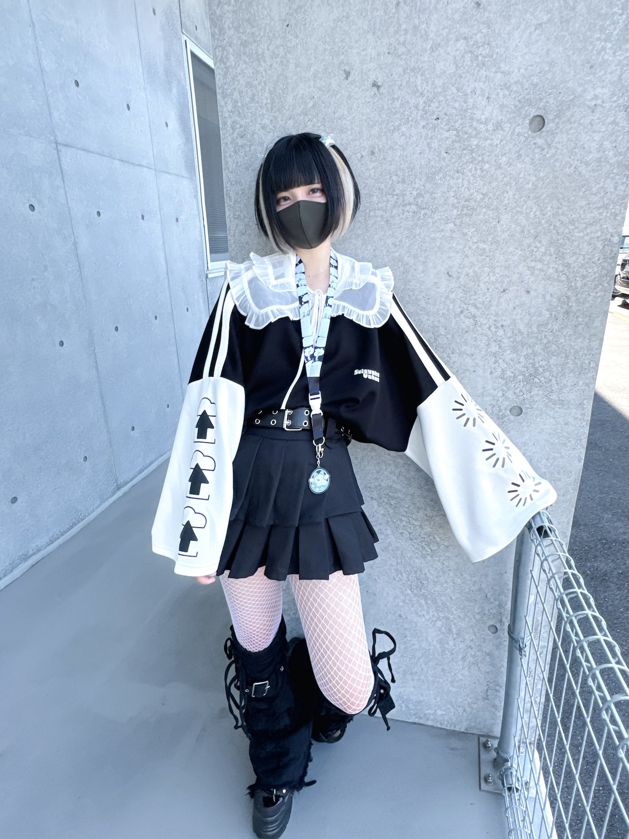 首護神なしぬたくんネックストラップ(黒)