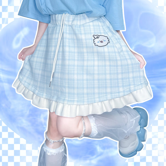 幸福チェックインスカート(水色)