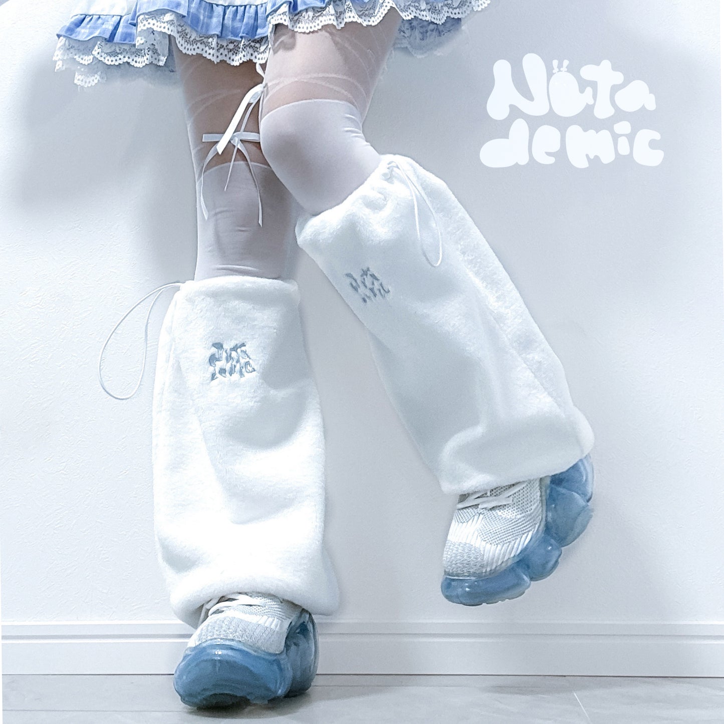 ふあふあファーできゅんですレッグウォーマー(白)