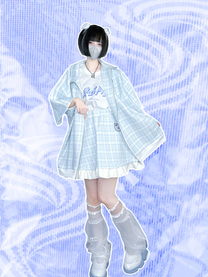 幸福チェックインスカート(水色)