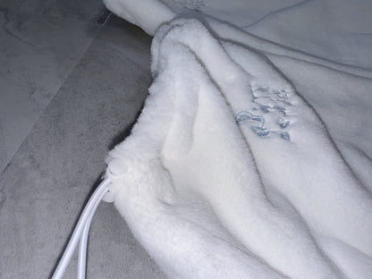 ふあふあファーできゅんですレッグウォーマー(白)