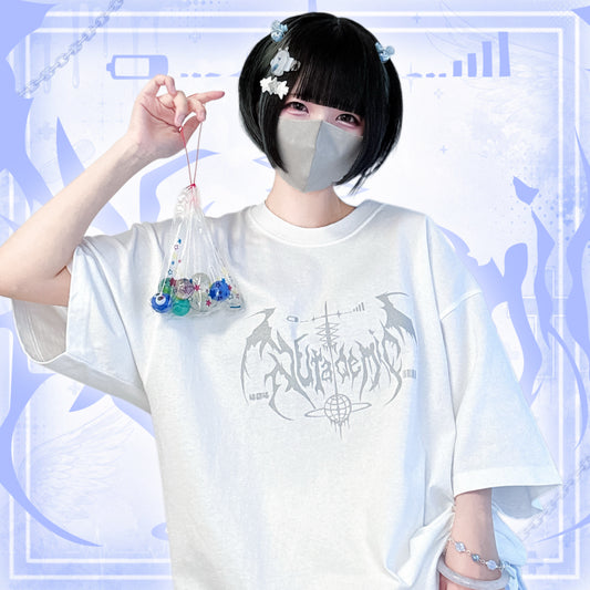 世界へ羽ばたく共依存おTシャツ/white