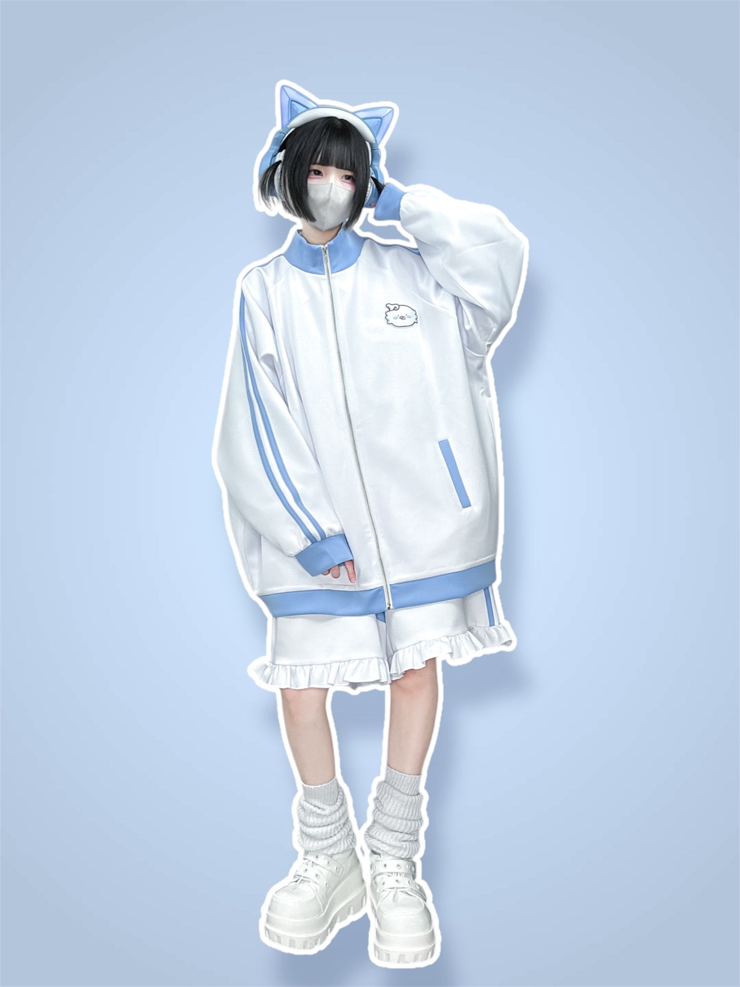 前向きになれちゃうおジャージ(水色)