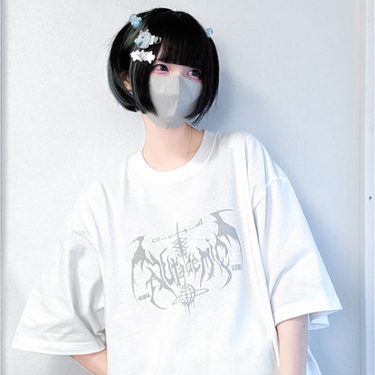 世界へ羽ばたく共依存おTシャツ/white