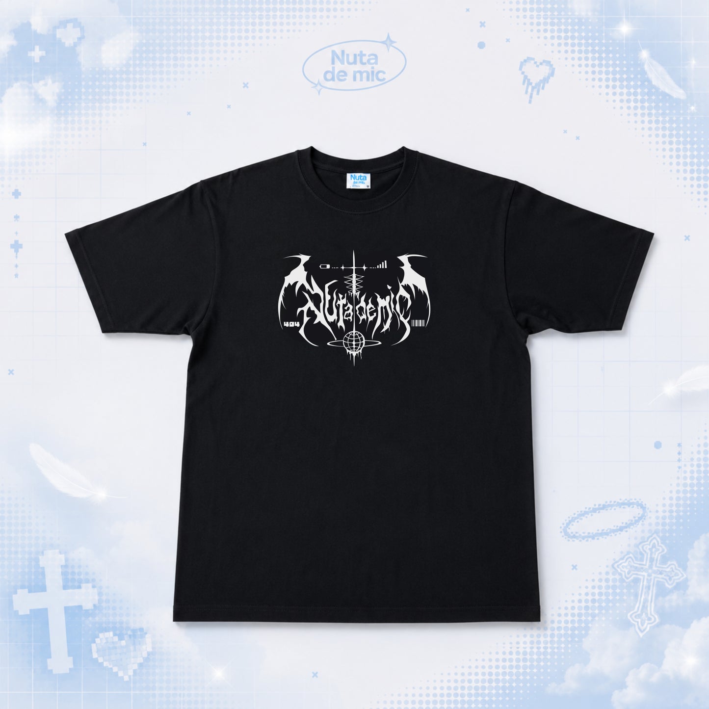 世界へ羽ばたく共依存おTシャツ/black