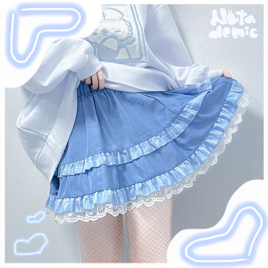 きゅるきゅるふわりんスカート(ネイビーブルー)