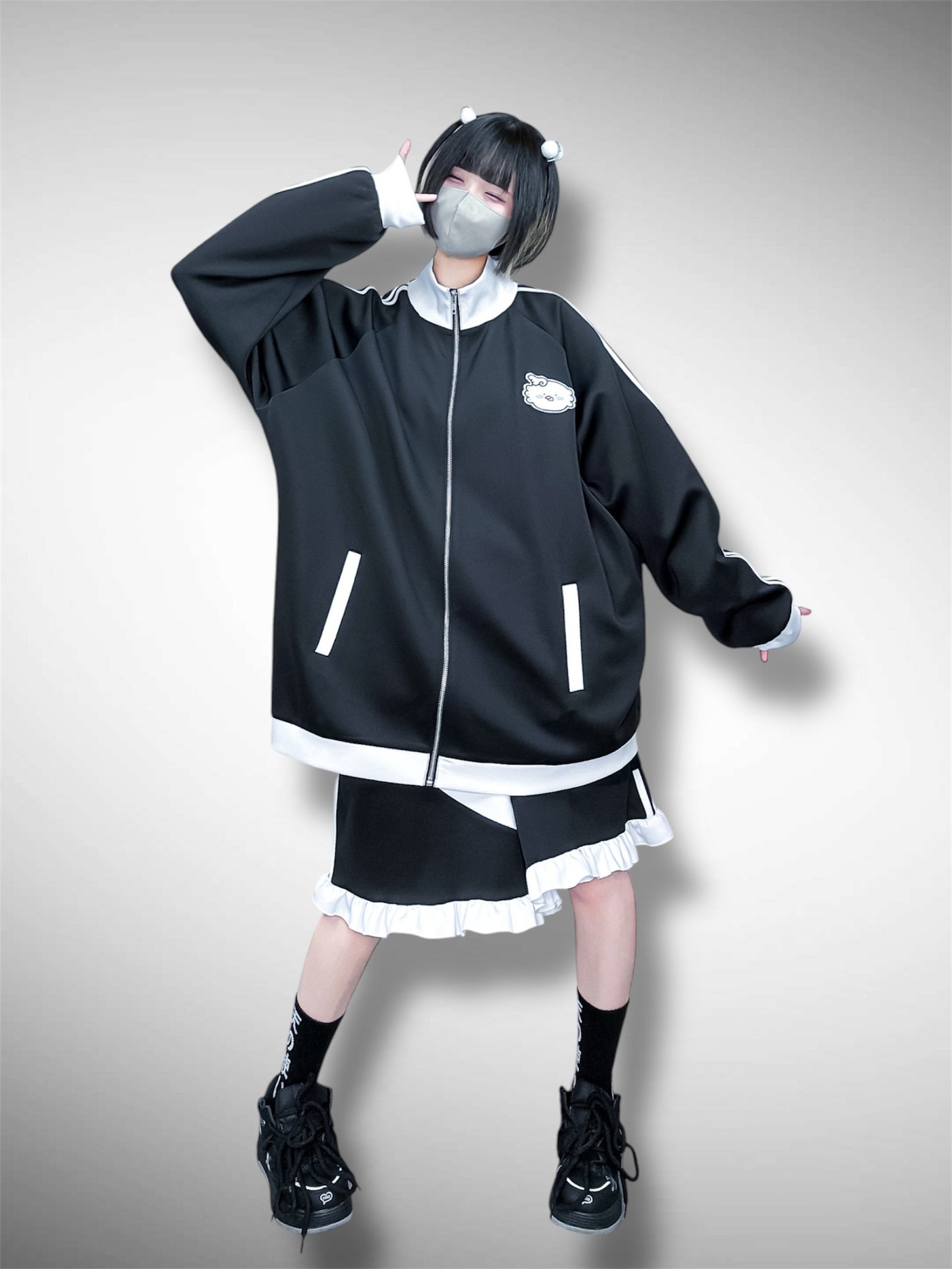 前向きになれちゃうおジャージ(黒)