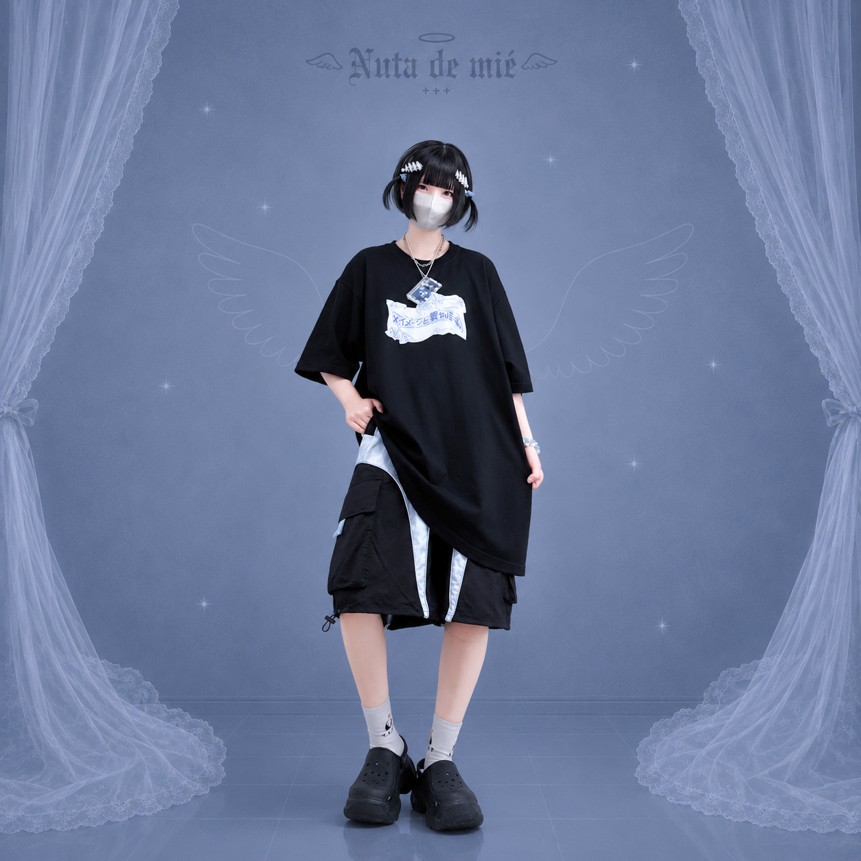 イメージと異なるボンドロおTシャツ/black