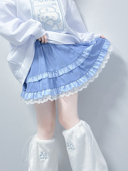 きゅるきゅるふわりんスカート(ネイビーブルー)