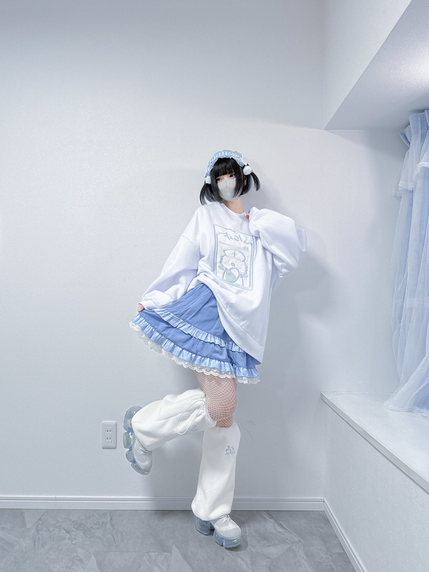 メンタルよしよしクリニックスウェット(白)