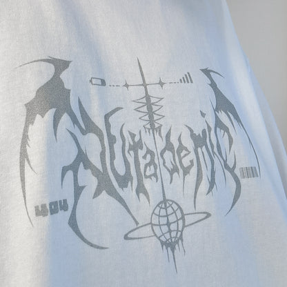 世界へ羽ばたく共依存おTシャツ/white
