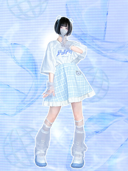 幸福チェックインスカート(水色)