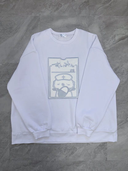 メンタルよしよしクリニックスウェット(白)