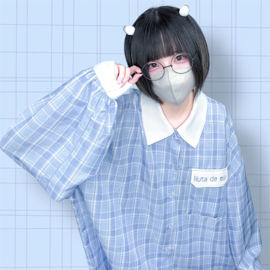 推し活隊員出動シャツ(水色)