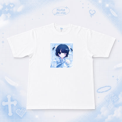 天使の生配信おTシャツ/white