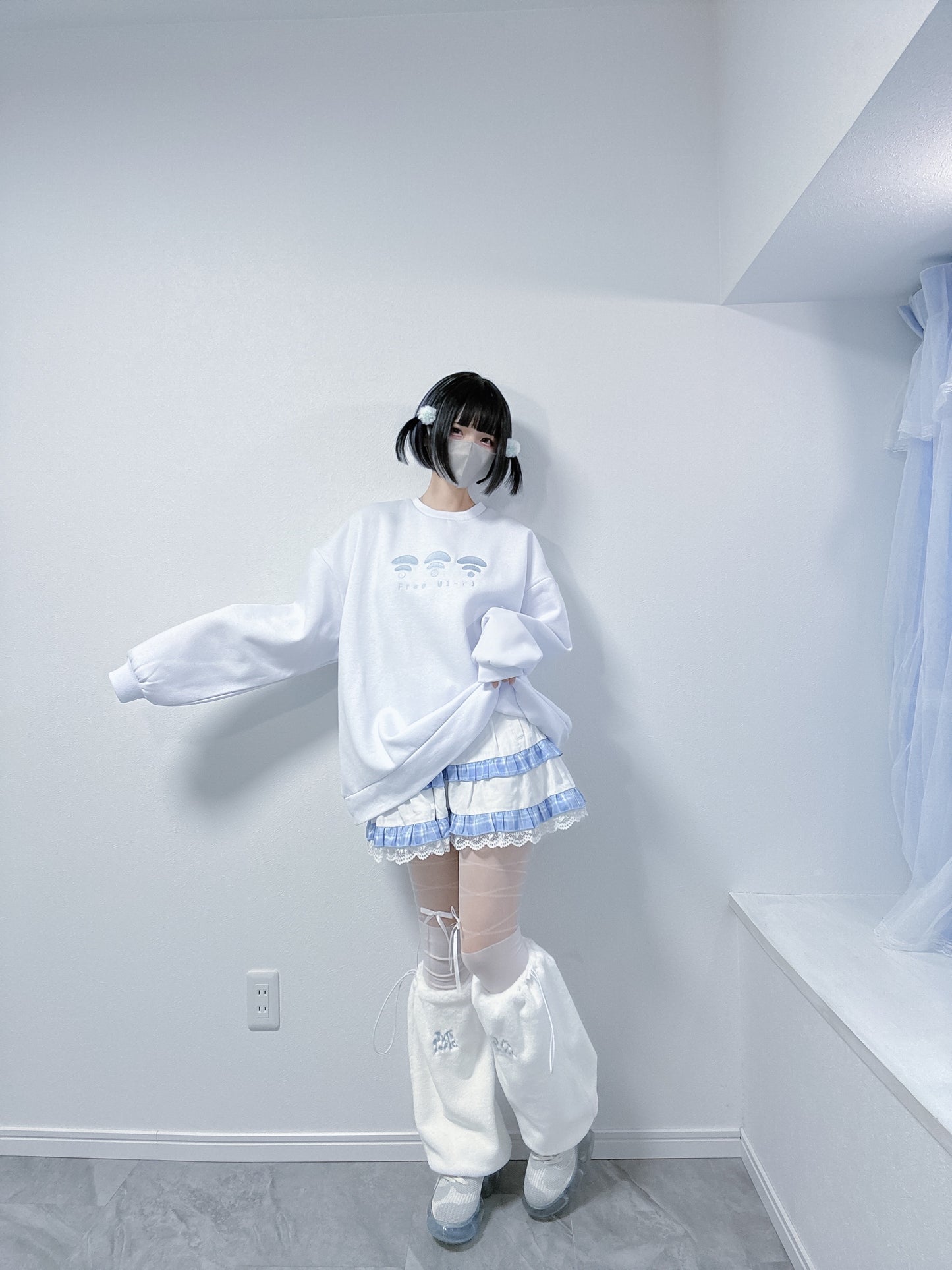 WiFi無しでは生きてけないスウェット(白)