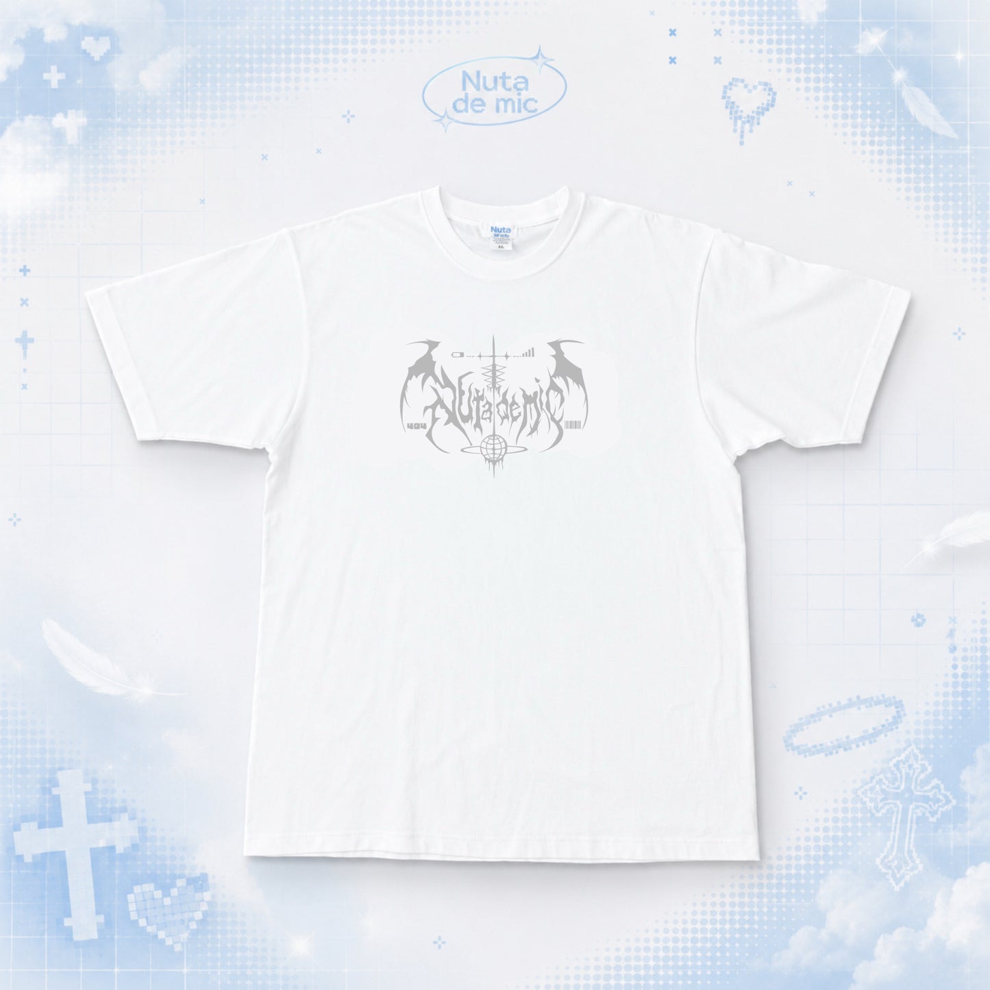 世界へ羽ばたく共依存おTシャツ/white