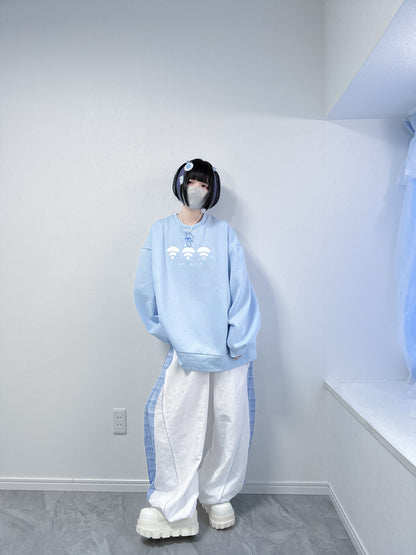 WiFi無しでは生きてけないスウェット(水色)