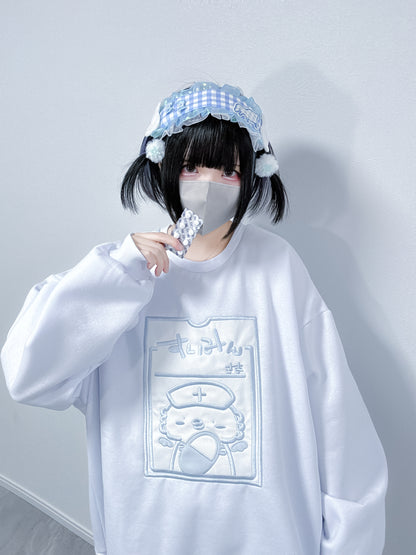 メンタルよしよしクリニックスウェット(白)