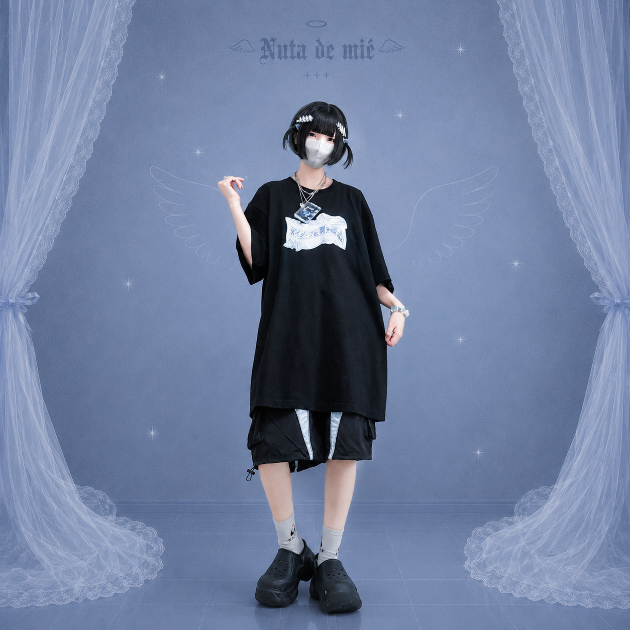 イメージと異なるボンドロおTシャツ/black