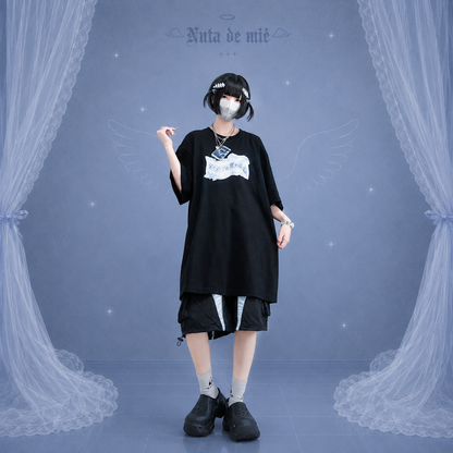 イメージと異なるボンドロおTシャツ/black